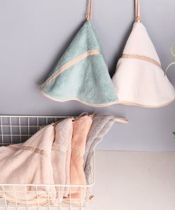 Essuie main éponge rond