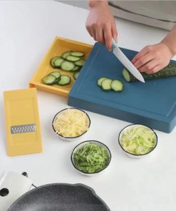 Planche à découper avec bac amovible