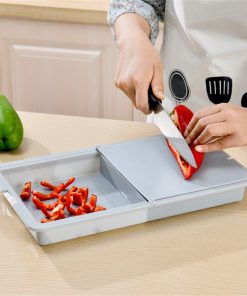 Planche à découper avec bac de récupération